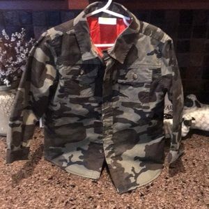 Camo boys shirt jacket